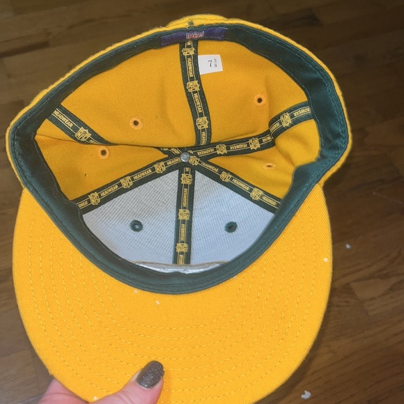 Reebok yellow and green NFL Green Bay packers hat men's size 7 3/8 - Picture 6 of 10